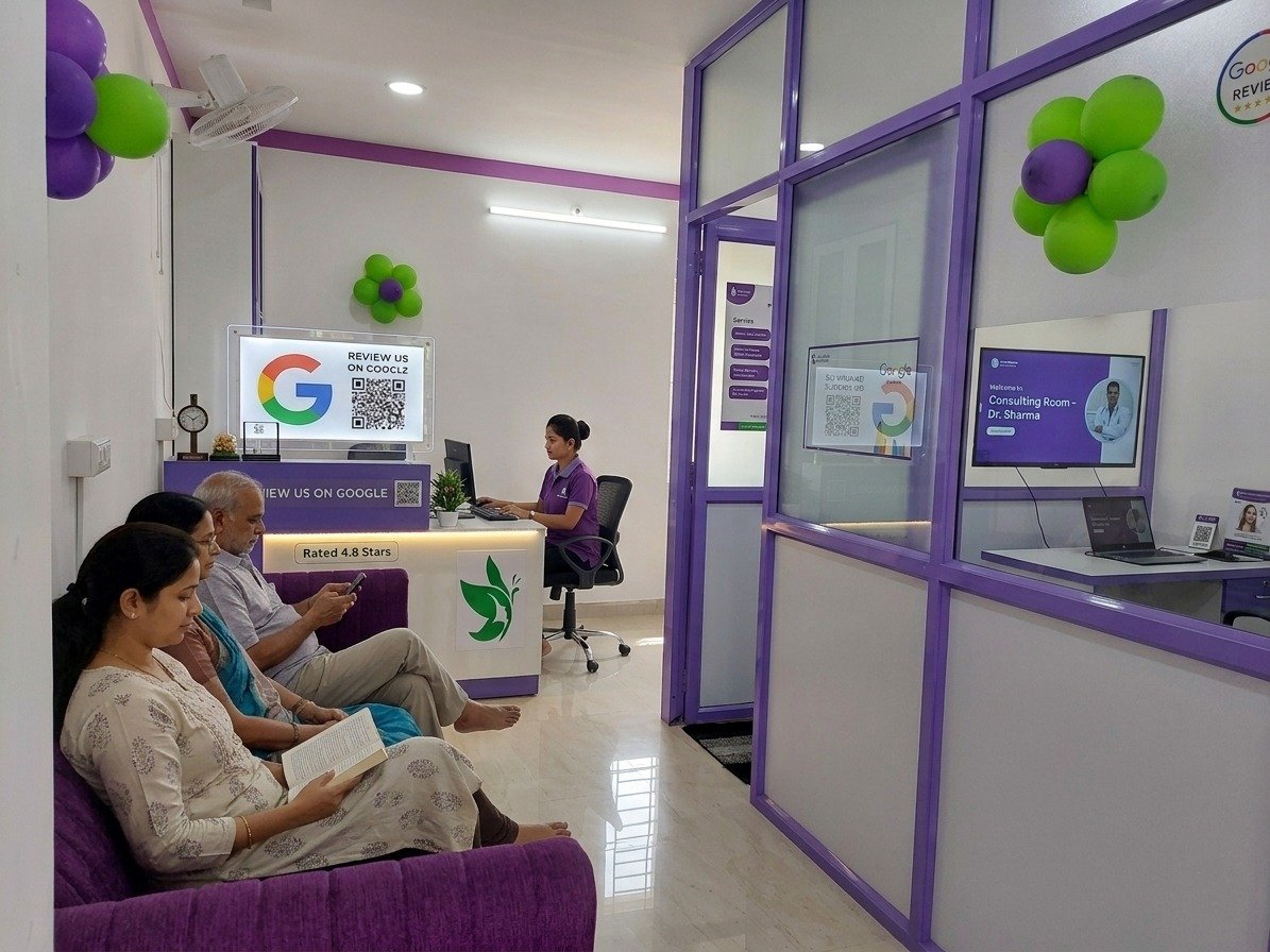 Interior view of Lakshya clinic reception